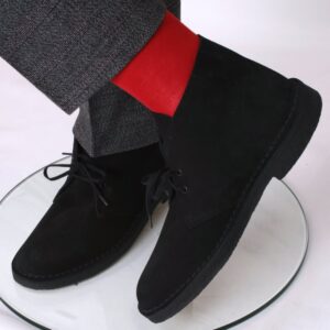 Giay Clarks Desert Boot 'Black Suede' 261-55480