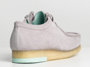 Giay Clarks Wallabee 'Grey Combination' 261-60202