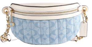 Túi Coach Charm Belt Bag In Signature Chambray With Quilting C4675 B4SUX