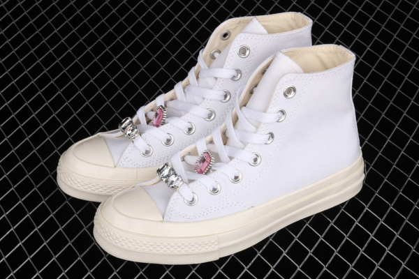 Giày Converse Chuck 70 Hi Taylor 'White Pink' 170621C - Hình ảnh 2