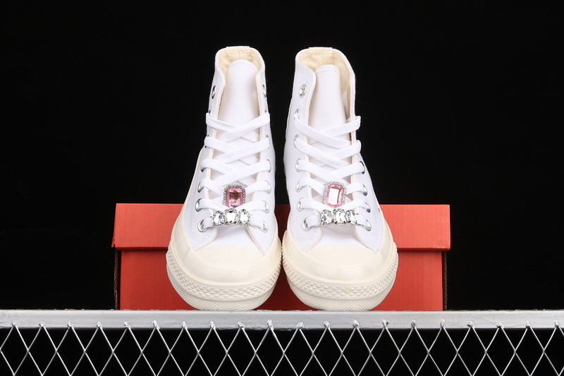 Giay Converse Chuck 70 Hi Taylor 'White Pink' 170621C