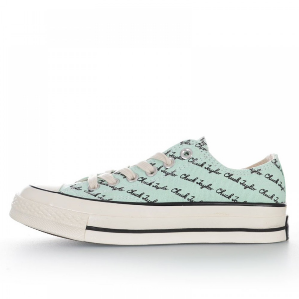 Giày Converse Chuck 70 Low 'Scripted Signature Print Green Oxide' 167699C - Hình ảnh 2