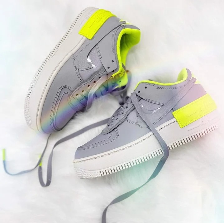 Nike Air Force 1 Shadow Atmosphere Grey/Volt