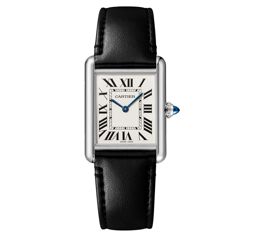 Đồng Hồ Cartier Tank Must Watch Large Strap 'Black' Wsta0059