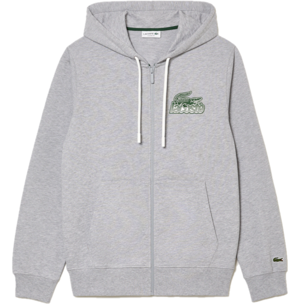 Áo Lacoste Fleece Hood Zip-up 'Grey' SH5088-53G-CCA