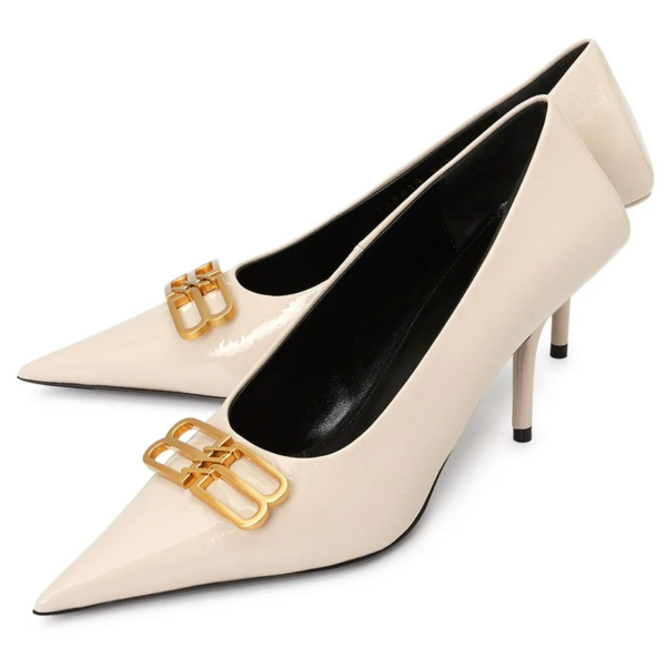 Giày Balenciaga Square Knife BB Pumps 'Beige' 719819-WBDU1-2080 - Hình ảnh 6