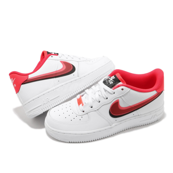 Giày Nike Air Force 1 LV8 GS 'Double Swoosh Bright Crimson' CW1574-101 - Hình ảnh 5