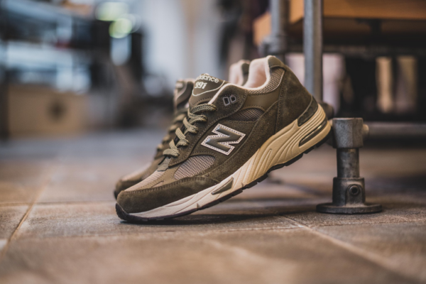 Giày New Balance 991 Made In England Olive Green M991DOW - Hình ảnh 4