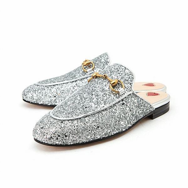 Giày Gucci Princetown Glitter Slippers 432773-KSP20-8106 - Hình ảnh 2