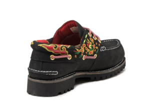 Alternative view of Giày Timberland 3-Eye Clot Handsewn Boat Shoe 'Black' TB0A5Z1H001-BLK