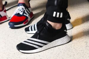 Alternative view of Giày Adidas NMD R2 White Mountaineering Black BB2978