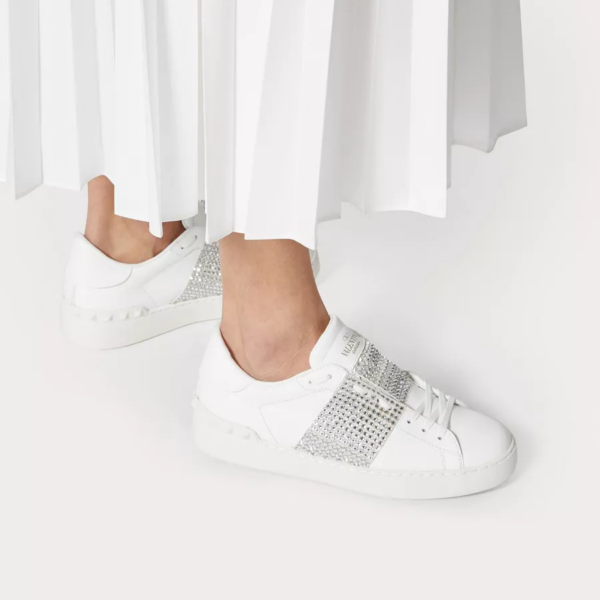 Giày Valentino Wmns Open Sneaker 'White Crystals' WW2S0781ZZCE42 - Hình ảnh 2