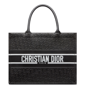 Tui Dior Medium Book Tote 'Black Perforated And Embossed' M1266CDDU-M911