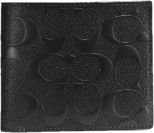 Vi Coach 3 In 1 Wallet In Signature Leather 'Black' 75371-BLK