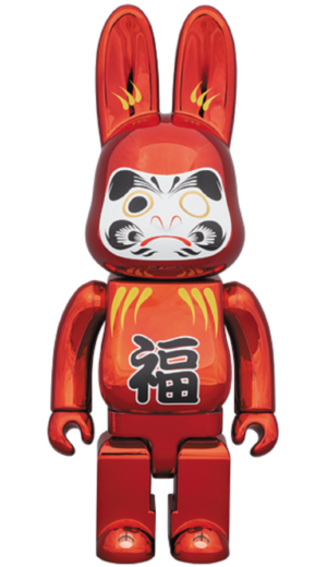 Mô hình Bearbrick Rabbrick Tatsumi 400% Red Plated
