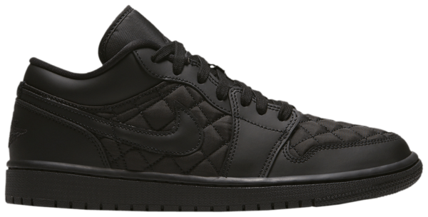 Giày Nike Wmns Air Jordan 1 Low 'Triple Black Quilted' DB6480-001