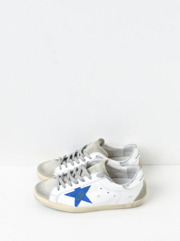 Giày Golden Goose Supper Star 'White Blue' GMF00102 F002540 10901 - Hình ảnh 5