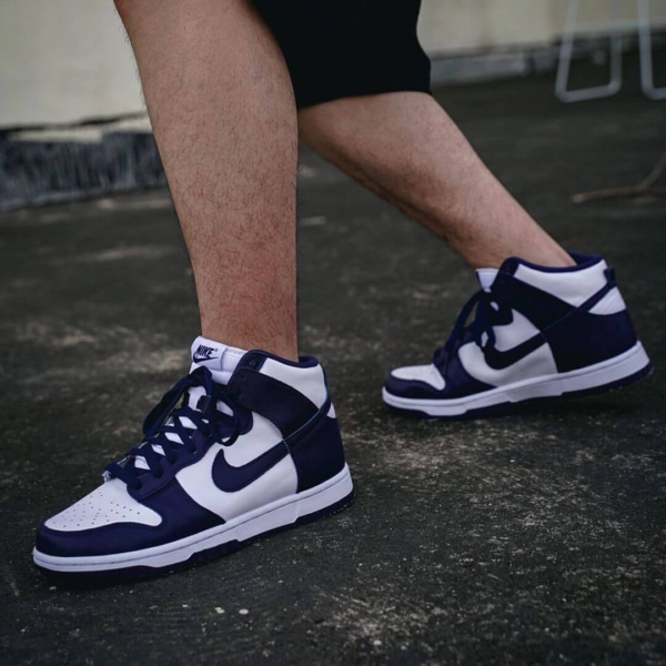 Giày Nike Dunk High 'Midnight Navy' DD1399-104 - Hình ảnh 4