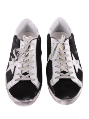 Alternative view of Giày Golden Goose Super Star Black Silver GARMS590-E59