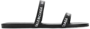 Dép Balenciaga Round Flat Slippers Sandals 'Black' 694999-WCAE1-1090