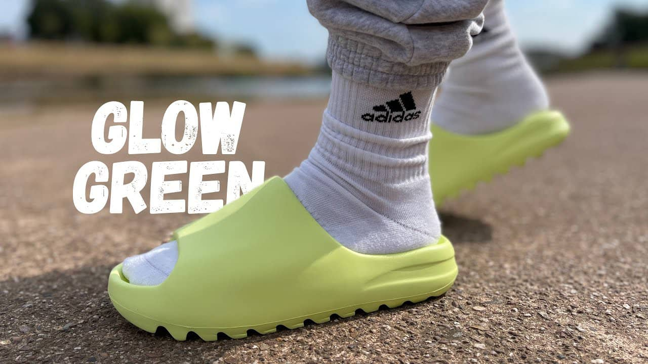 Dép Adidas Yeezy Slide 'Glow Green' GX6138 Authentic-Shoes