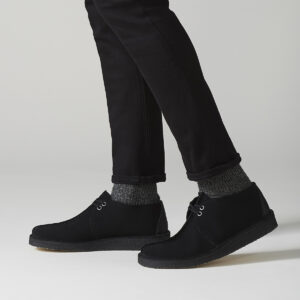 Giay Clarks Desert Trek 'Black Suede' 261-55486