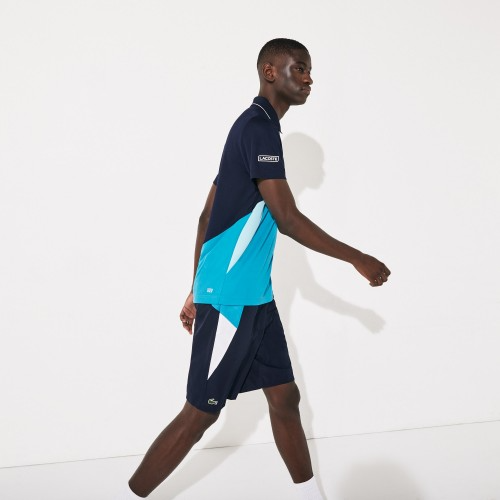 Áo Lacoste Polo SPORT Ultra-Dry Pique ZIP NavyB 2020 DH4747-51-RWP - Hình ảnh 6