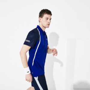 Alternative view of Áo Lacoste Polo SPORT Mesh Sleeved Tennis Blue DH4776-51-PHK