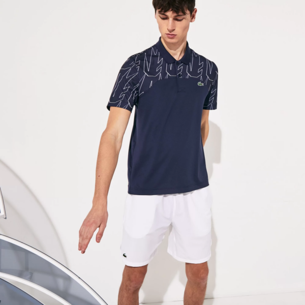 Áo Lacoste Men's SPORT x Novak Djokovic Breathable Blue Polo Shirt DH4782-525 - Hình ảnh 3