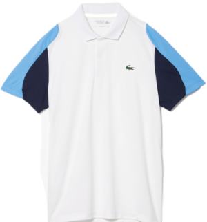 Ao Lacoste Regular Fit Run-Resistant Pique 'White Blue' DH9249-5YP