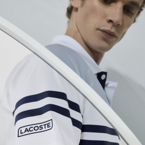 Alternative view of Áo Lacoste Novak Djokovic Ultra Light Striped Polo DH9685-522