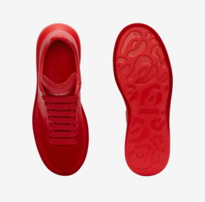 Alternative view of Giày Alexander McQueen Oversized Sneaker 'Red' 575415-WHWM1-6409
