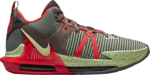 Giày Nike LeBron Witness 7 EP 'Black Crimson Alligator' DM1122-001