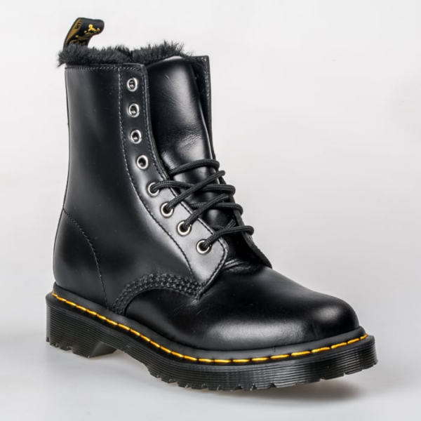 Giày Dr. Martens Serena Faux Fur Lined Lace Up Boot 'Dark Grey' 26238021 - Hình ảnh 4