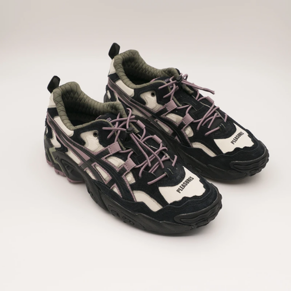 Giày Asics Pleasures x Gel Nandi Cream Graphite 1201A125 100 - Ảnh 6