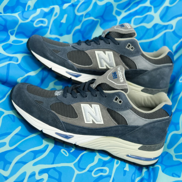 Giày New Balance 991 Made In England 'Grey Blue' M991GRB - Hình ảnh 4