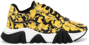Giày Versace Chain Sneakers In Black And Yellow  DSU7703-DSVBAG-D4191