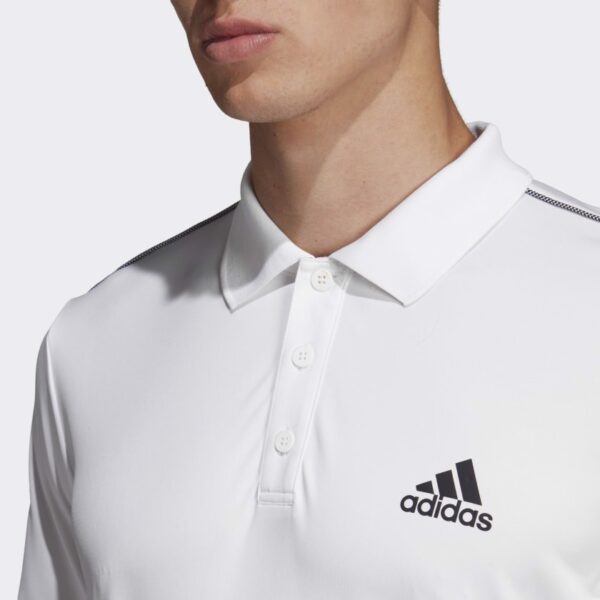 Áo Adidas 3 Stripes Club Polo Shirt White DU0849 - Hình ảnh 5