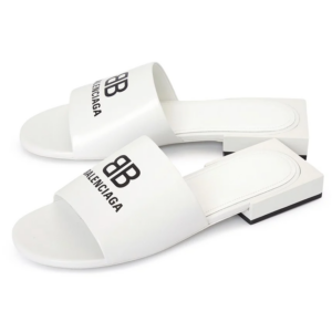 Dep Balenciaga Box Slippers Sandals 'White' 670441-WAWNA-9010
