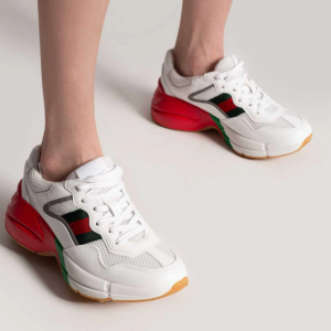 Alternative view of Giày Gucci Wmns Rhyton 'White Red Green Reflective' 645771-2H060-9088
