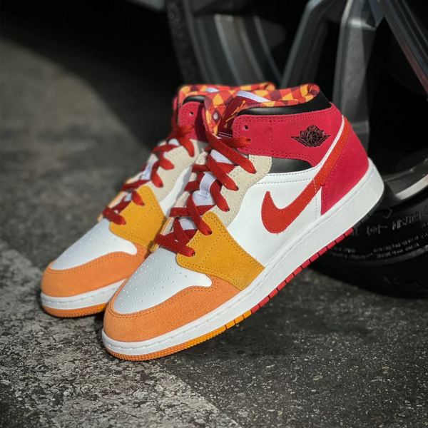 Giày Nike Air Jordan 1 Mid SE GS 'Picnic' DX2460-601 - Hình ảnh 5