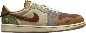 Giày Nike Zion Williamson x Air Jordan 1 Retro Low OG 'Voodoo' DZ7292-200