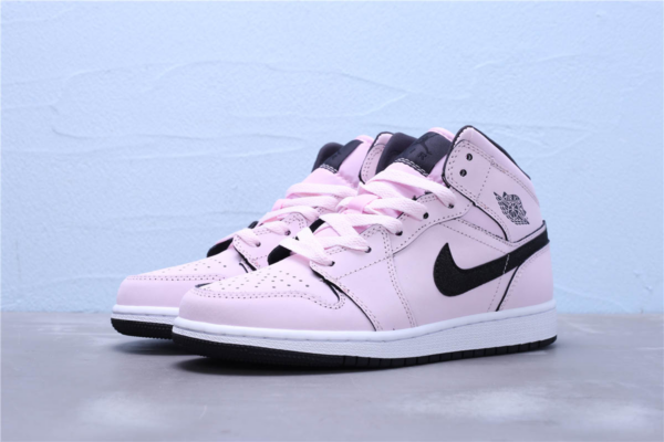 Giày Nike Air Jordan 1 Mid GS 'Pink Foam' 555112-601 - Hình ảnh 13