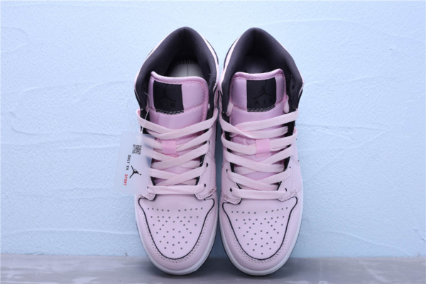 Giày Nike Air Jordan 1 Mid GS 'Pink Foam' 555112-601 - Hình ảnh 15