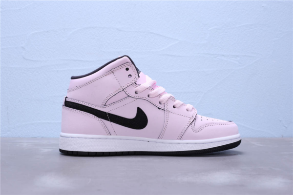 Giày Nike Air Jordan 1 Mid GS 'Pink Foam' 555112-601 - Hình ảnh 10