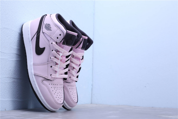 Giày Nike Air Jordan 1 Mid GS 'Pink Foam' 555112-601 - Hình ảnh 12