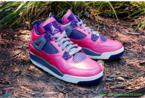 Giày Nike Jordan 4 Retro Gs 'Pink Foil' 487724-607