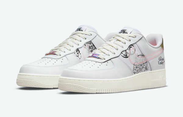 Giày Nike Wmns Air Force 1 BG 'The Great Unity' DM5457-110 - Hình ảnh 7