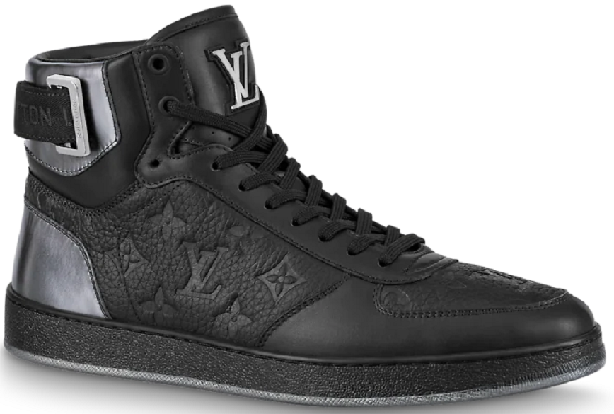 Giày Louis Vuitton MONOGRAM Rivoli Sneaker Boot 'Triple Black' 1A8V7U