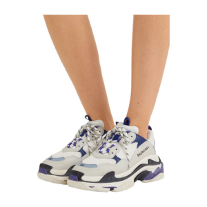 Alternative view of Giày Balenciaga Wmns Triple S Trainer 'White Navy Purple' 541641-W09OF-9095